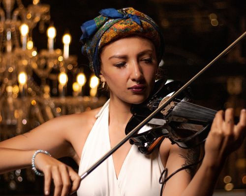 violinista en vivo en Parole Polanco