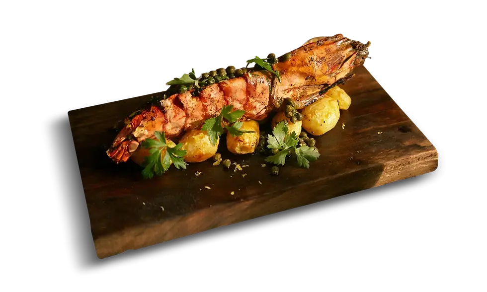 Platillos de Mariscos en restaurante italiano